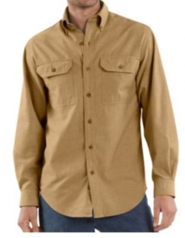 Long-Sleeve Chambray Shirt